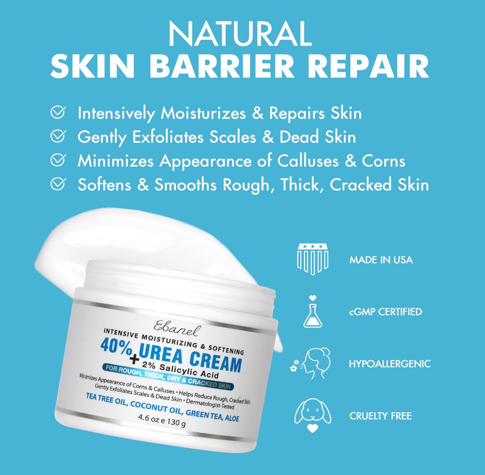 Ebanel Urea Cream 40% plus Salicylic Acid 2%
